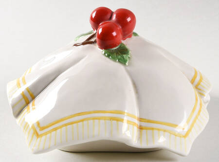 Life Is Just a Bowl of Cherries Lid for Figural Cookie Jar
