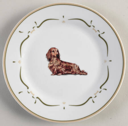 Dachshund Salad/Dessert Plate