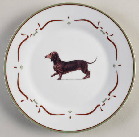 Dachshund Salad/Dessert Plate