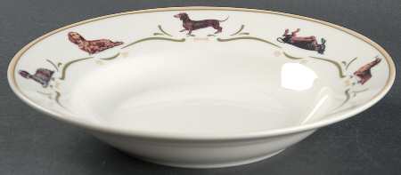 Dachshund Rim Soup Bowl by Danbury Mint
