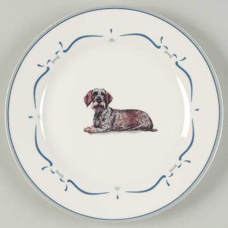 Dachshund Salad/Dessert Plate