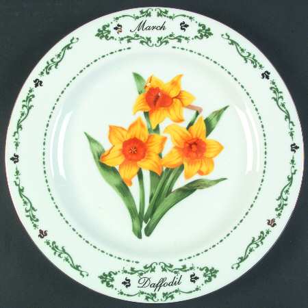 Flowers of the Month Dinner Plate