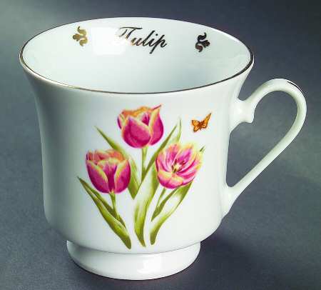 Flowers of the Month Footed Cup