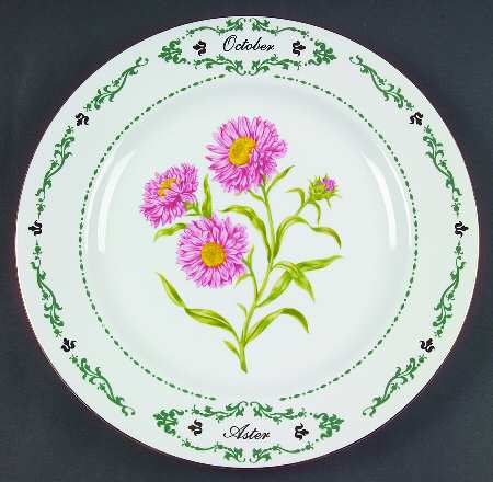 Flowers of the Month Dinner Plate