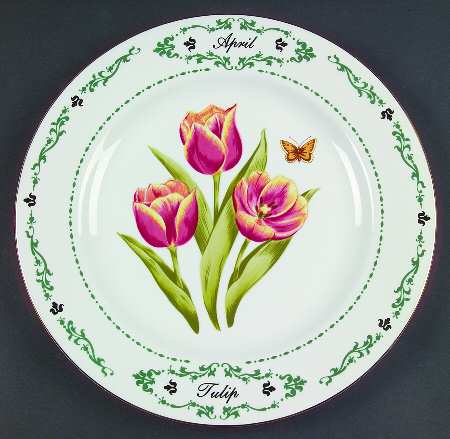 Flowers of the Month Dinner Plate