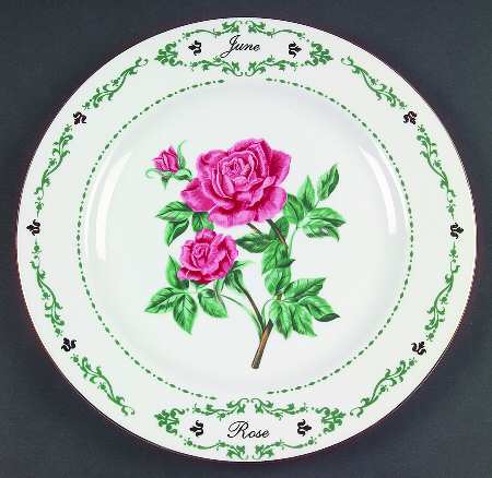 Flowers of the Month Dinner Plate