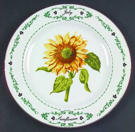 Flowers of the Month Dinner Plate