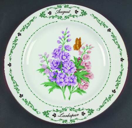 Flowers of the Month Dinner Plate