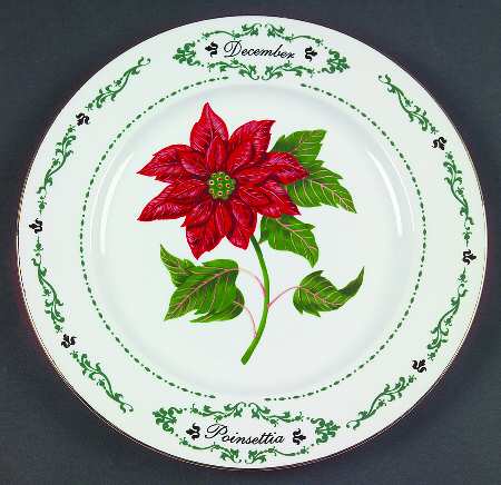 Flowers of the Month Salad Plate