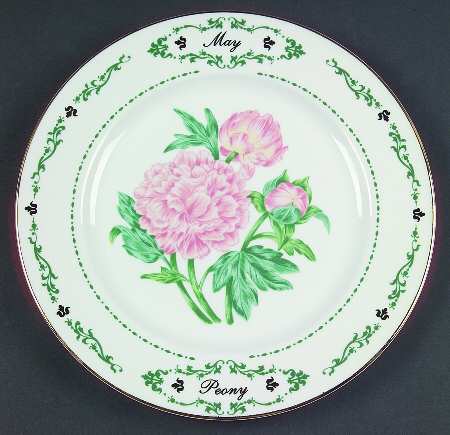 Flowers of the Month Salad Plate