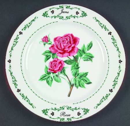 Flowers of the Month Salad Plate