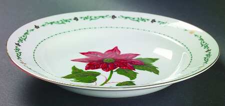 Flowers of the Month Rim Soup Bowl