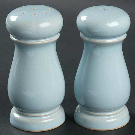 Blue Linen Salt & Pepper Set