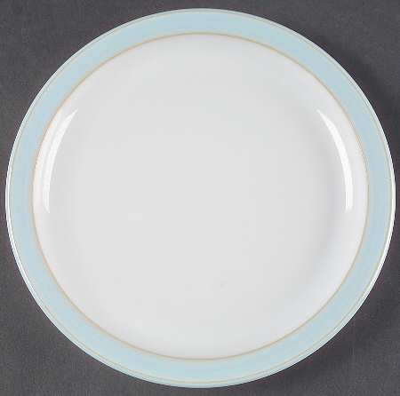 Blue Linen Bread & Butter Plate by Denby-Langley