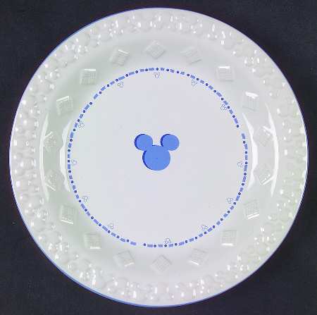 Gourmet Mickey (Blue Embossed) Salad Plate