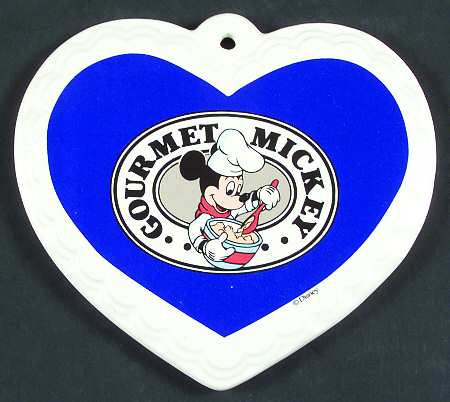 Gourmet Mickey (Blue Embossed) Plaque Wall