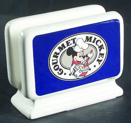 Gourmet Mickey (Blue Embossed) Napkin Holder