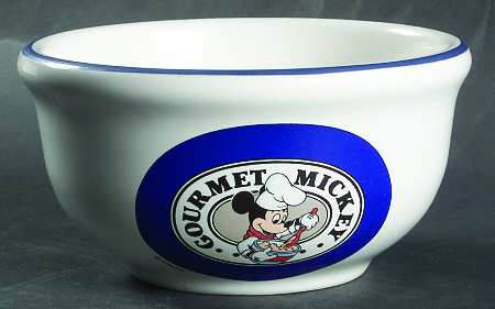 Gourmet Mickey (Blue Embossed) Coupe Soup Bowl