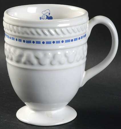 Gourmet Mickey (Blue Embossed) Pedestal Mug