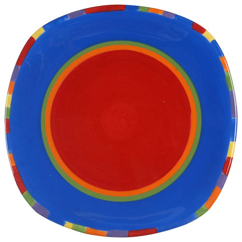 Caribe Antigua Stripe Square Salad Plate