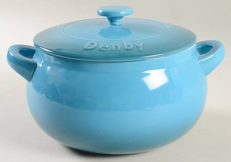 Azure 3 Quart Round Covered Casserole