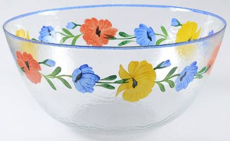 DAN110 11" Glassware Salad Bowl