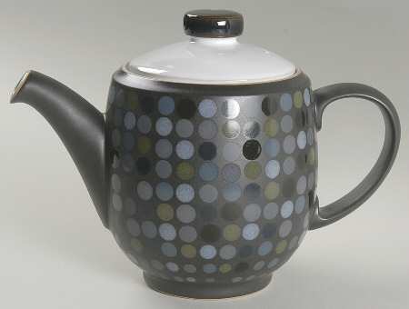 Jet Dots Teapot & Lid by Denby-Langley