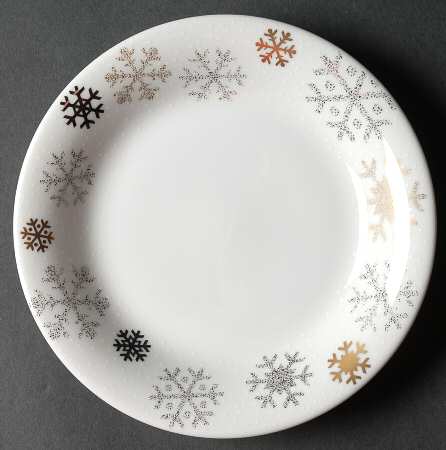 Snowflake Bread & Butter Plate