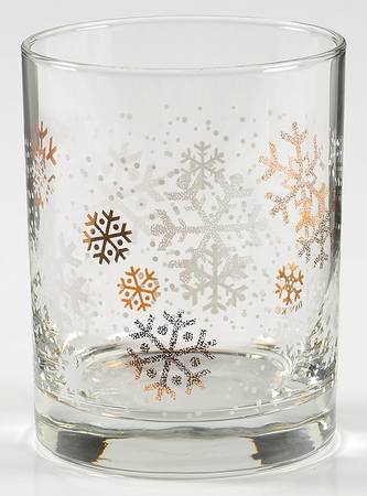 Snowflake Glassware Double Old Fashioned