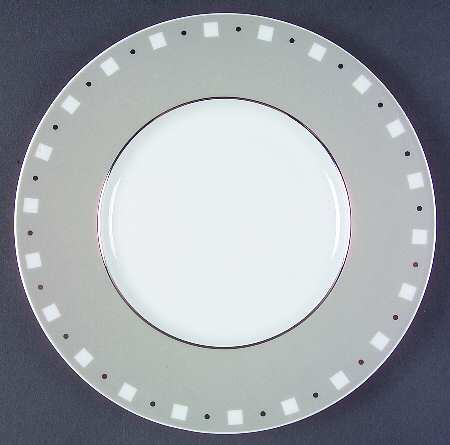 Baltik Gray Salad/Dessert Plate by Philippe Deshoulieres