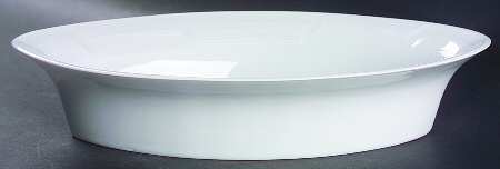 Celtika White 12" Oval Vegetable Bowl
