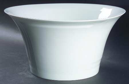 Celtika White 10" Large Salad Serving Bowl