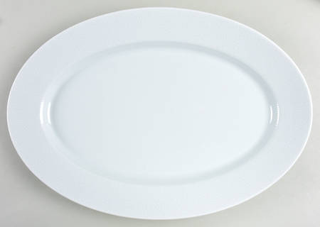 Seychelles White 16" Oval Serving Platter