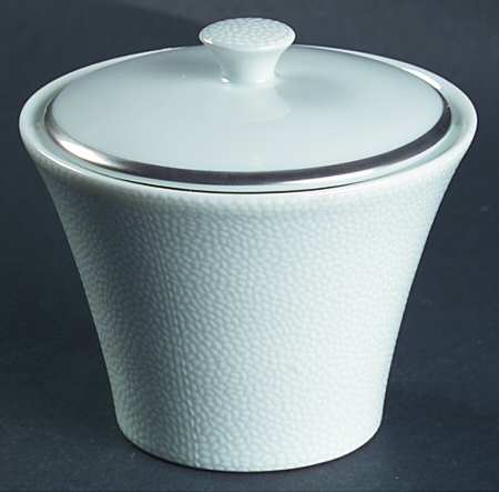 Seychelles Mat Platinum Filet Sugar Bowl & Lid