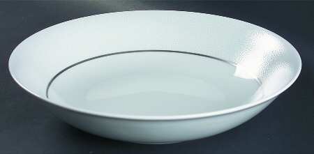Seychelles Mat Platinum Filet 11" Round Vegetable Bowl