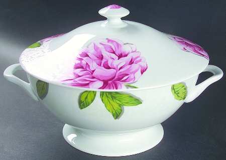 Les Pivoines Tureen &  Lid