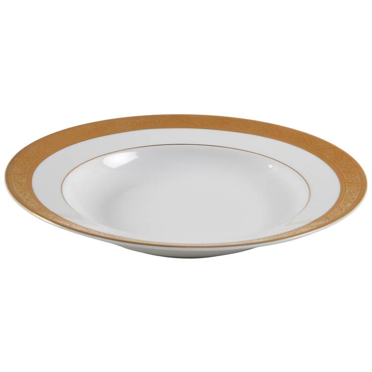Trianon Gold Large Rim Soup Bowl