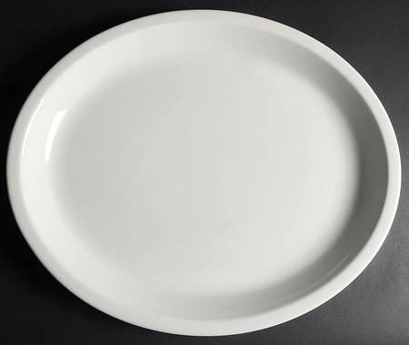 Classic White 17" Oval Serving Platter by Dudson