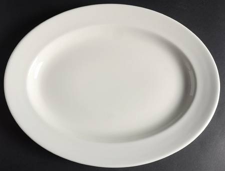 Classic White 15" Oval Serving Platter