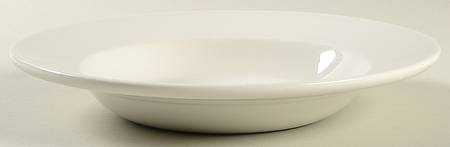 Classic White Large Rim Soup Bowl