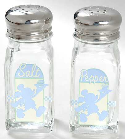Mickey's Diner Glassware Salt and Pepper Set