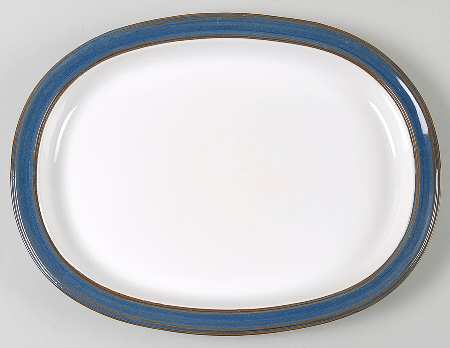 Sirocco Indigo Blue 14" Oval Serving Platter