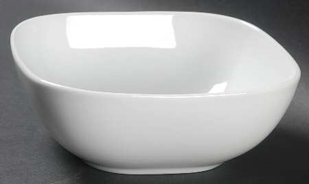 White Squares Soup/Cereal Bowl