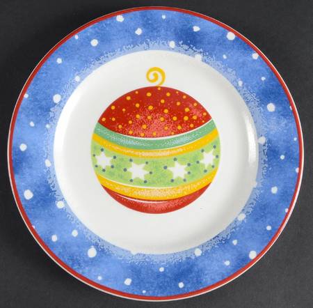 Snow Whimsy Salad Plate