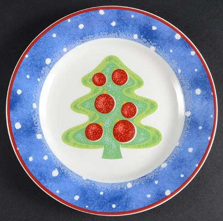 Snow Whimsy Salad Plate