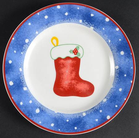 Snow Whimsy Salad Plate