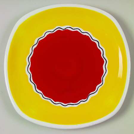 Latin Spice Jalapeno Blue Square Salad Plate