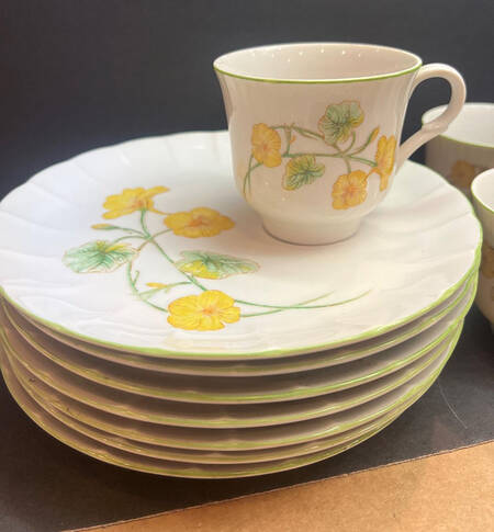 Nasturtium Snack Plate & Cup Set