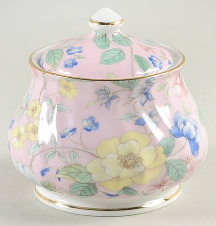 Chelsea Garden Primrose Pink Mini Sugar Bowl & Lid