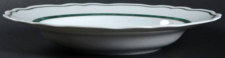 Dome Green Large Rim Soup Bowl